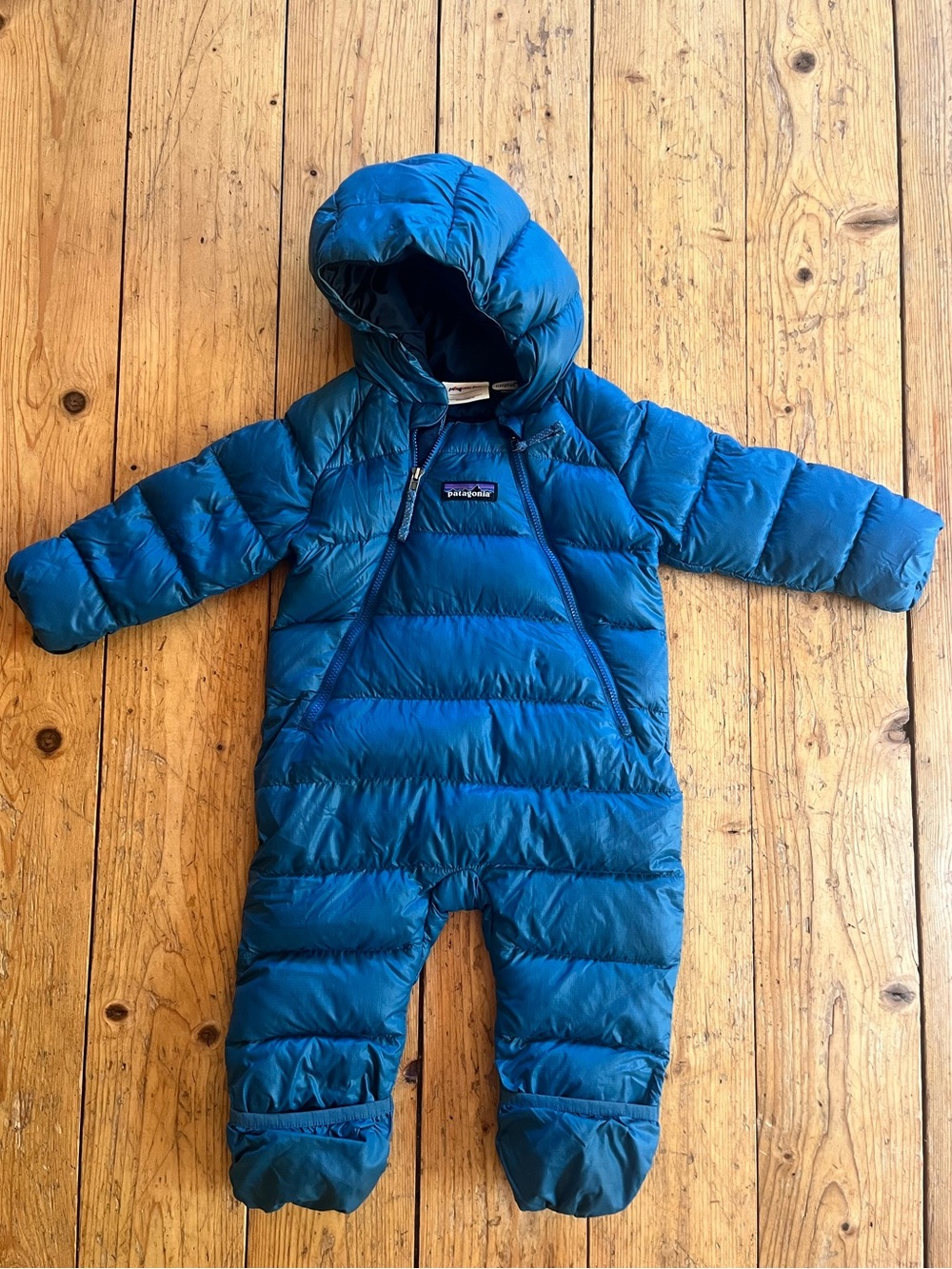 Patagonia hi-loft down infant bunting 3-6m
